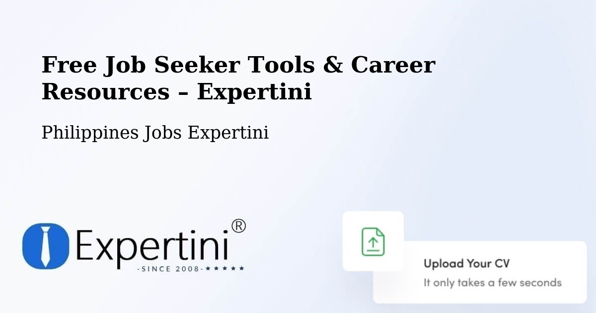 Free Job Seeker Tools & Career Resources – Batobalane - Batobalane, Philippines Jobs Expertini